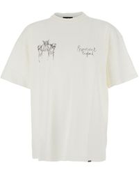 Represent - T-Shirt 'Thoroughbred Dog' Girocollo Con Logo Lettering Sul - Lyst