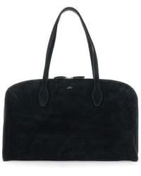 TOTEME - Shoulder Bag With Embossed Logo Lettering On The Front In - Lyst