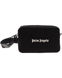 Palm Angels - Crossbody Bag With Contrasting Logo Print - Lyst