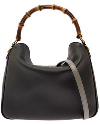 Gucci - 'Medium Diana' Shoulder Bag With Bamboo Handle And D - Lyst