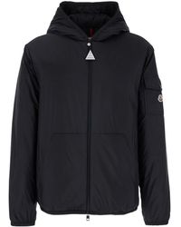 Moncler - 'Monteynard' Down Jacket With Logo Patch Applied On The Sleeve - Lyst