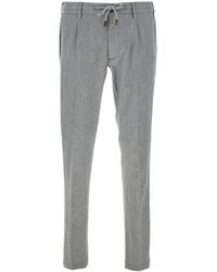 Eleventy - Pants With Elastic Drawstring Waist - Lyst