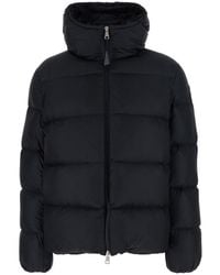 Moncler - 'Feligule' Down Jacket With Hood And Logo Patch On The S - Lyst