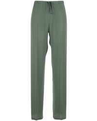Semicouture - Pants With Elastic Waist And Drawstring - Lyst
