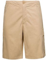 KENZO - Cargo Shorts With Logo Patch - Lyst