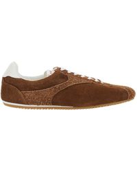 Bottega Veneta - Low Top Sneakers With Logo Patch On The Tongue - Lyst