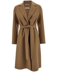 Max Mara - 'Pauline' Robe Coat With Matching Belt - Lyst