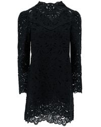 Isabel Marant - Daphne' Mini Dress With Flower Embroidery - Lyst