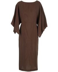 ..,merci - Dress With Round Neck And Ruffled Sleeves - Lyst