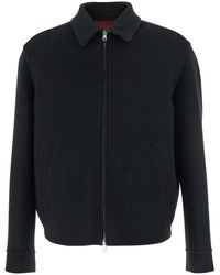 Gucci - Jacket With Classic Collar And Front Zip Closure - Lyst