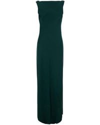 Antonelli - Long Dress With V-Neck And Long Sleeves - Lyst