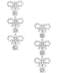 Self-Portrait - Orecchini Con Decorazione Con Cristalli E Charm Con Fioc - Lyst