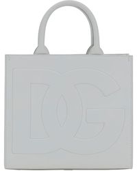 Dolce & Gabbana - Dg Daily' Handbag With Dg Embroidery In Smooth Leather - Lyst