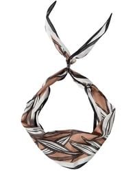 Brunello Cucinelli - Silk Scarf With All-Over Motif - Lyst
