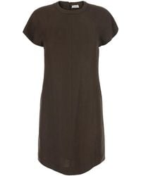 Brunello Cucinelli - Dress With Monil Detail On The Front - Lyst