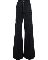 Rick Owens - Wide Leg Tech Fabric Trousers - Lyst