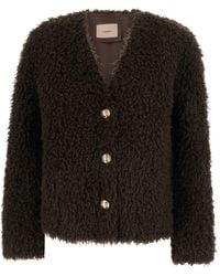 Twinset - V-Neck Cardigan With Long-Sleeve - Lyst
