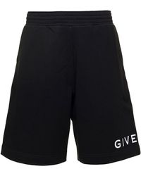 Givenchy - Boxy Shorts With Logo On The Leg - Lyst