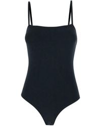 Eres - One-Piece Swimsuit 'Aquarelle' With Thin Straps And Square Neckline - Lyst
