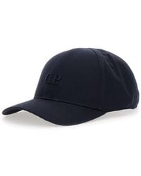 C.P. Company - Baseball Cap With Logo Embroidered On The Front - Lyst
