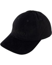 Saint Laurent - Logo Baseball Cap - Lyst
