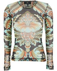 Etro - Top Con Stampa Paisley - Lyst