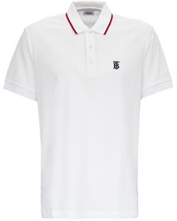 burberry white polo mens