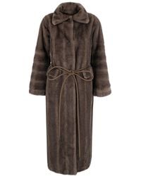 VALENTINI 1972 - Shearling With Ecoleather Collar - Lyst