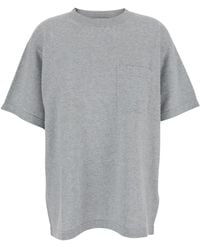 The Row - Crewneck T-Shirt With Patch Pocket On The Front - Lyst