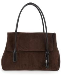 Tom Ford - Large Shoulder Bag With Padlock Details On The Front - Lyst