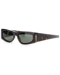 Saint Laurent - 'Ysl Sl M140' Sunglasses With Cassandre - Lyst