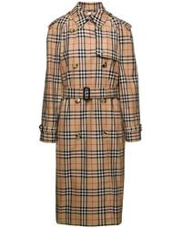 Burberry - 'Harehope' Double-Breasted Trench Coat With Matching Be - Lyst