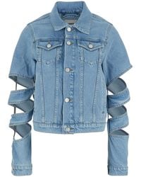 Coperni - Light Jacket With Classic Collar And Spiral Cut-Out Sleeves - Lyst