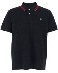 Vivienne Westwood - Polo Shirt With Logo Detail On The Front - Lyst
