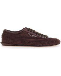 Dolce & Gabbana - Low-Top Sneakers Gimondi Plus Suede Trainers - Lyst