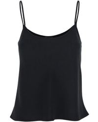 Plain - Top With Spaghetti Straps - Lyst