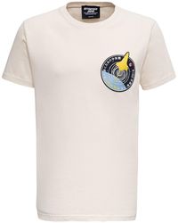 ENTERPRISE JAPAN Jersey T-shirt With Logo Patch - Natural