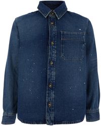 A.P.C. - Basile' Shirt With Chest Pocket - Lyst