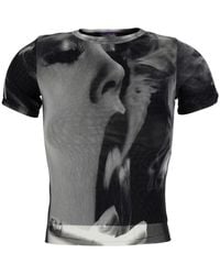 Jean Paul Gaultier - T-Shirt With "Smoking Prints - Lyst