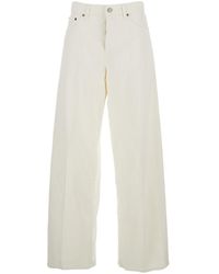 Haikure - Jeans With Belt Loops And Logo Patch On The Back - Lyst
