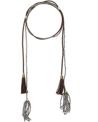 Antonelli - Kurtis Necklace With Bead Decoration And Tassel Detail - Lyst