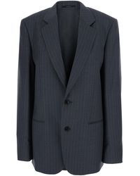 Gucci - Jacket Single-Breasted Pinstripe Wool Blazers - Lyst