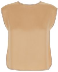 forte_forte - Sleeveless Top With Rear V Neck - Lyst