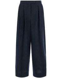 Max Mara - 'Ordine' Pants With Concealed Front Closure And All-Ov - Lyst