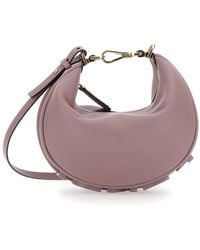 Fendi - 'Graphy' Pimk Shoulder Bag With Maxi Logo Lettering - Lyst