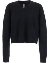 Rick Owens - Maglione Con Scollo A V E Spalle Scese - Lyst