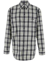 Balenciaga - Check Cotton Flannel - Lyst