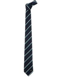 Gucci - Cravatta Con Motivo A Strisce Diagonali E Dettaglio Logo Ricamat - Lyst
