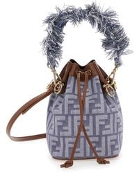 Fendi - 'Mon Tresor' Mini Handbag With Fringed Handle And Adjustabl - Lyst