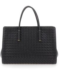 Bottega Veneta - 'Barbara' Small Shoulder Bag With Top Zip Closur - Lyst